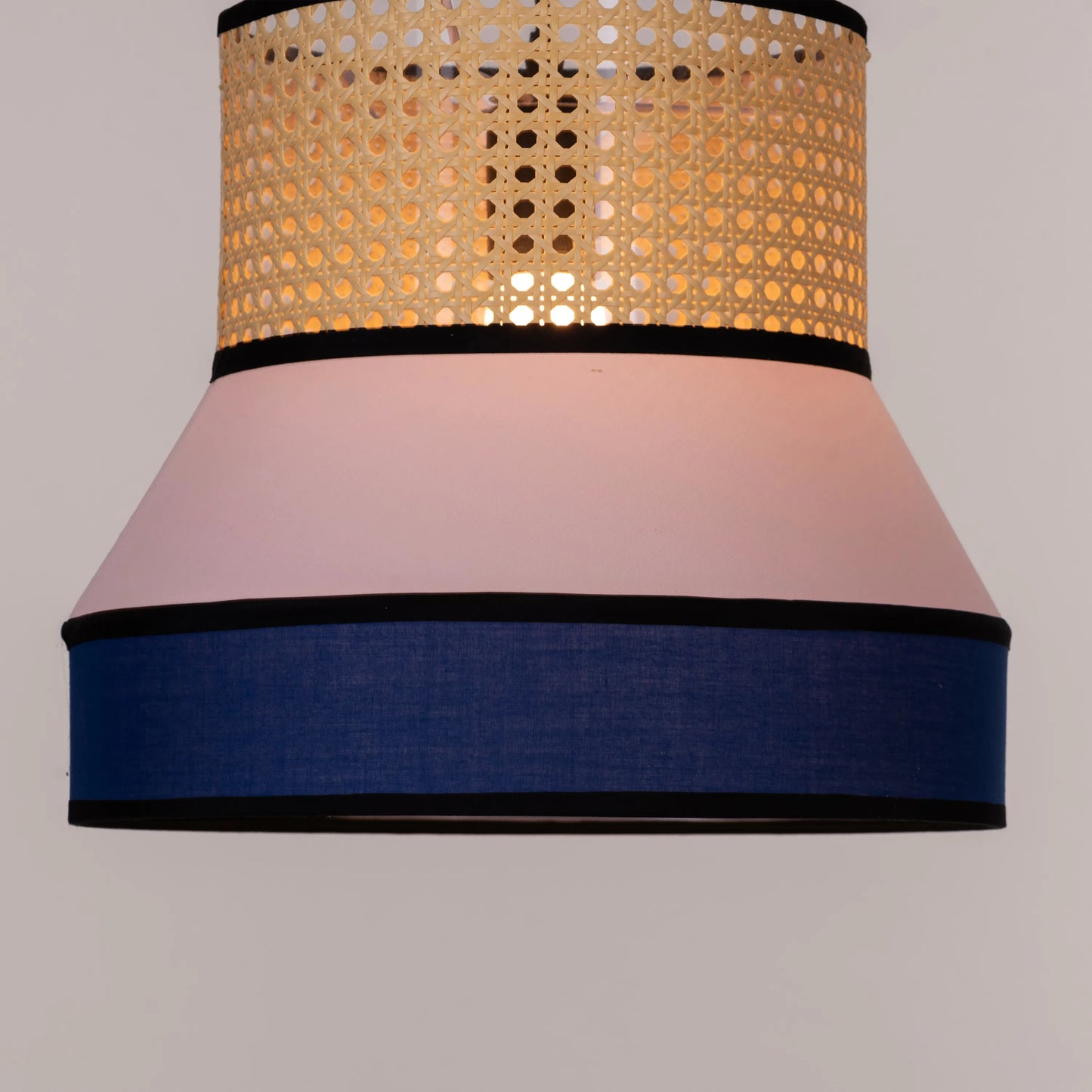 Make The Tea (Pink, Blue) Rattan Pendant Light