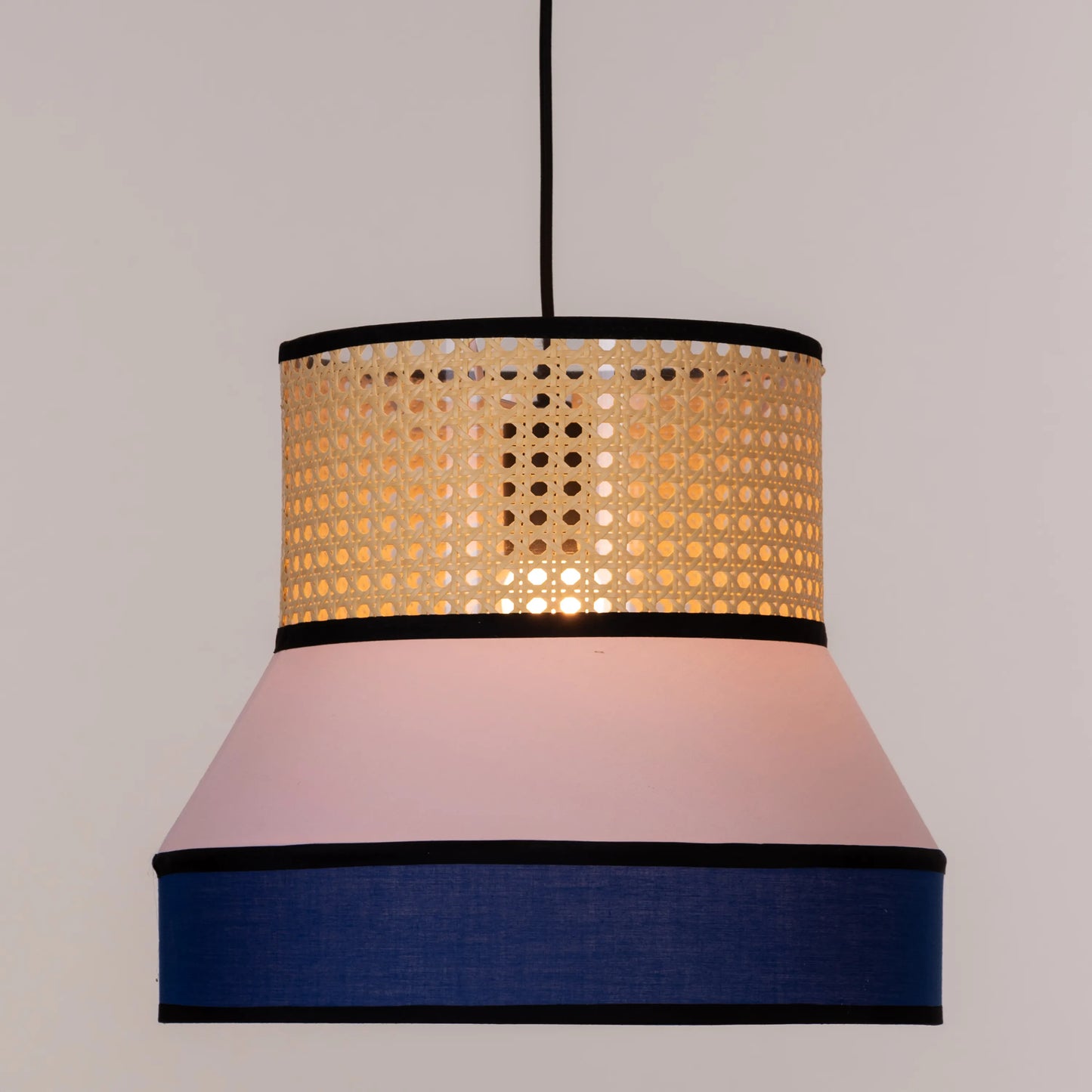 Make The Tea (Pink, Blue) Rattan Pendant Light