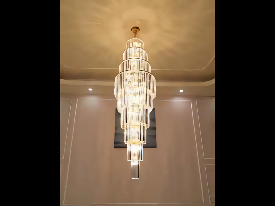 Caverna Long Crystal Chandelier