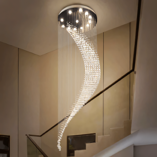 Luceat Long Crystal Chandelier