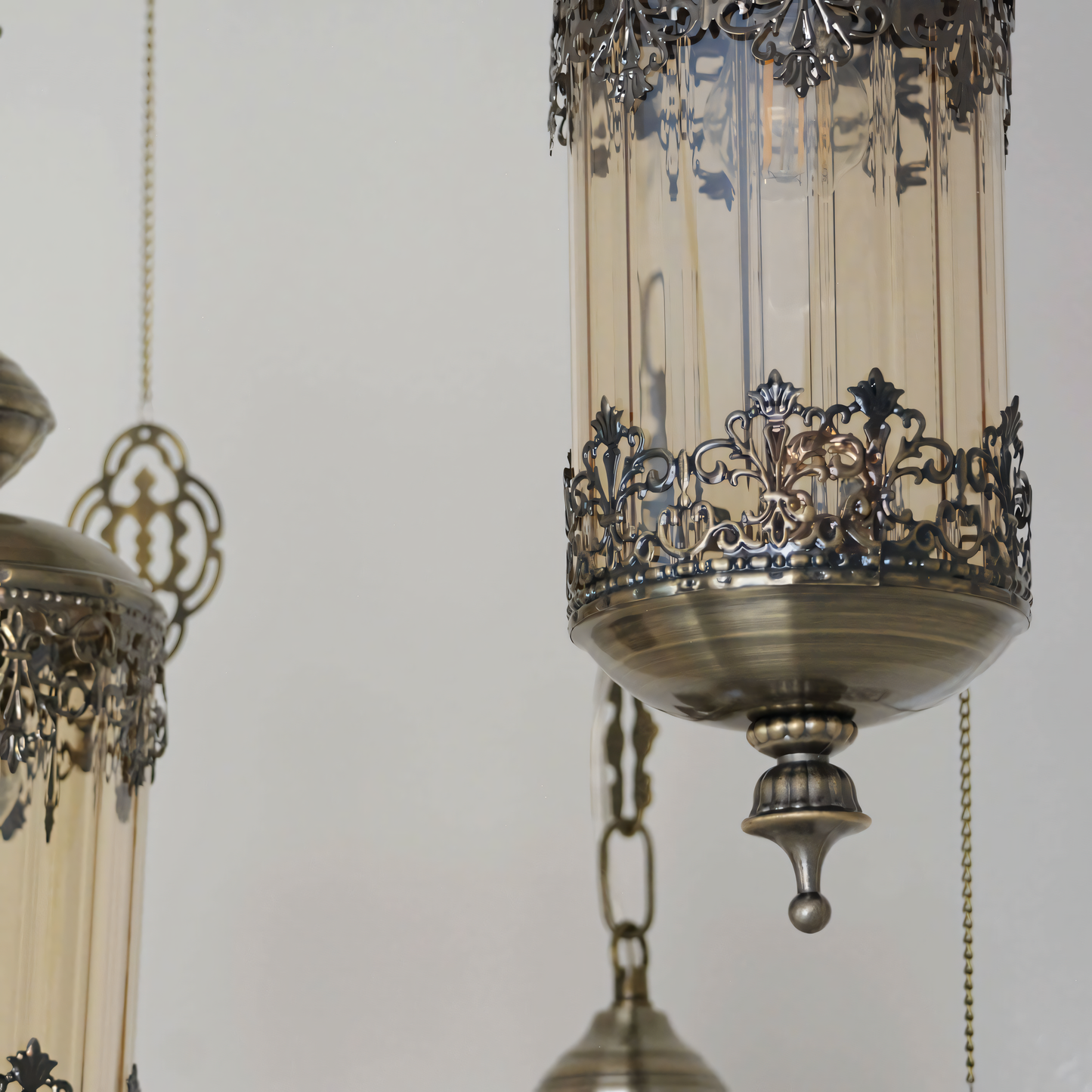 Exotic and intricate Moroccan-style hanging light fixture for boutique hotels