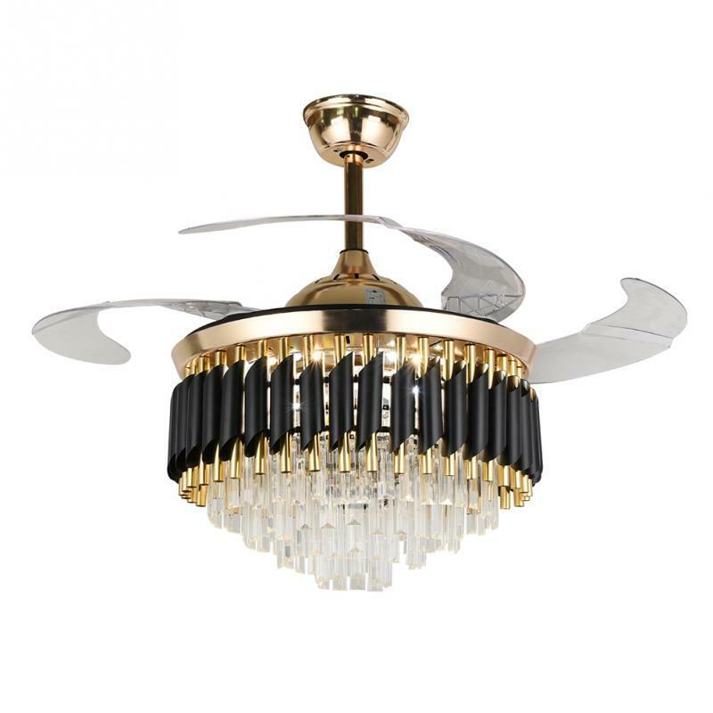 Timeless crystal chandelier fan for luxurious living spaces