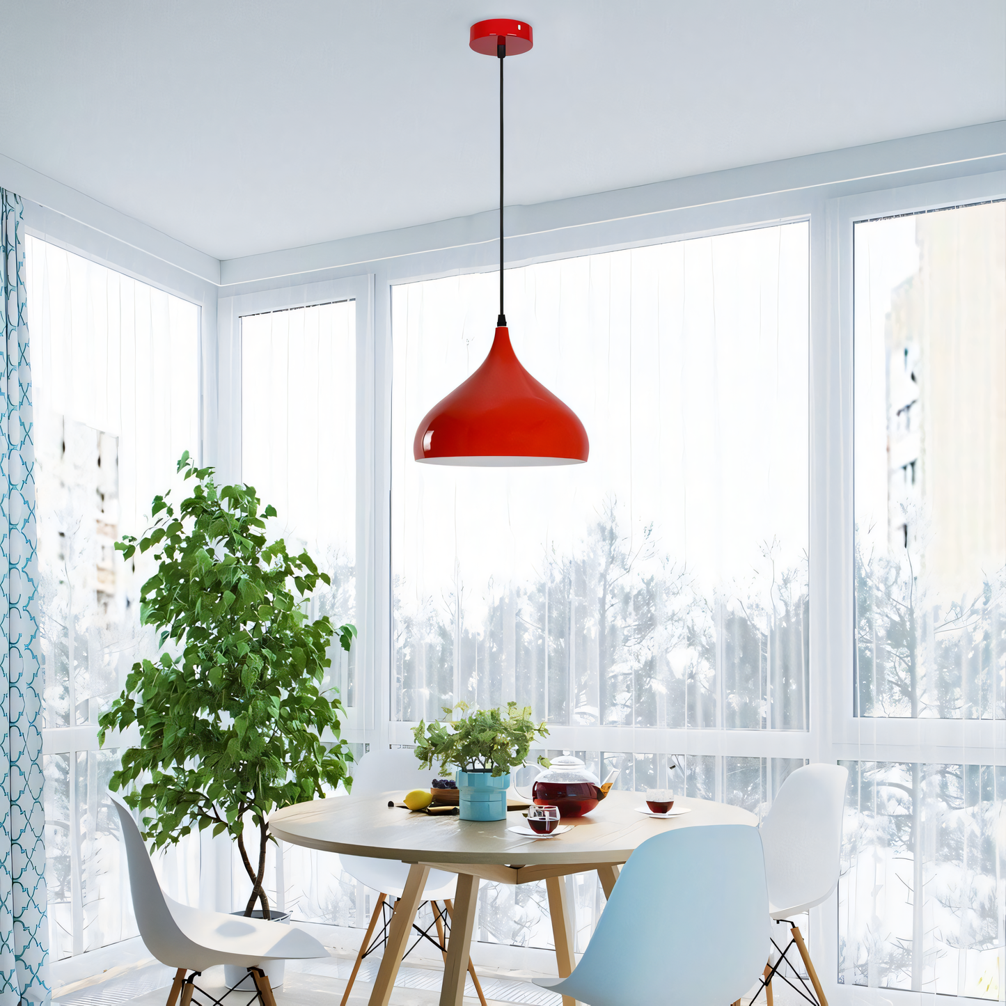 Stunning pendant light with a mesmerizing interplay of shadows and highlights