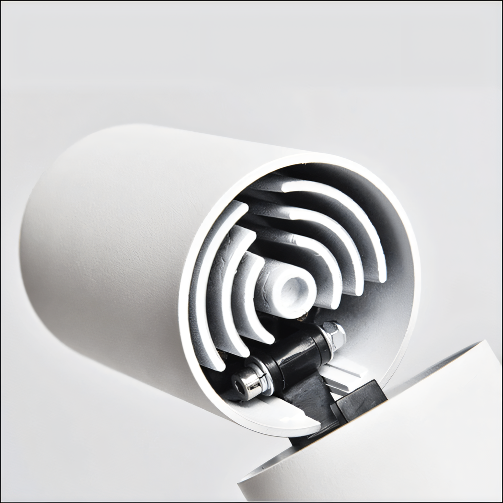 Adjustable Semi-Recessed Cylindrical COB Spotlight (12 Watt & 72x105mm)