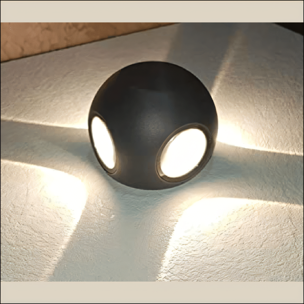 Mystical spherical wall light revealing fate's whispers