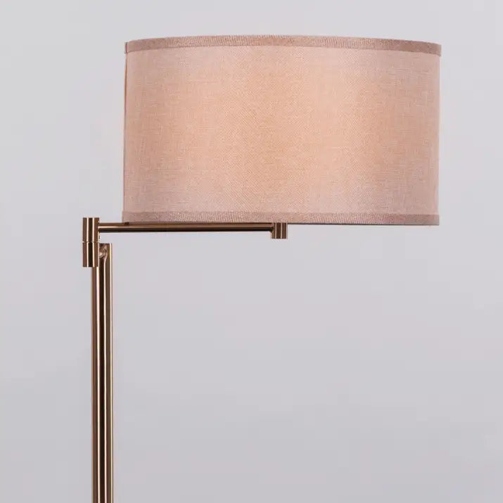 Read To Me (Gold, White) Marble Table Lamp: Captivating Interplay of Materials