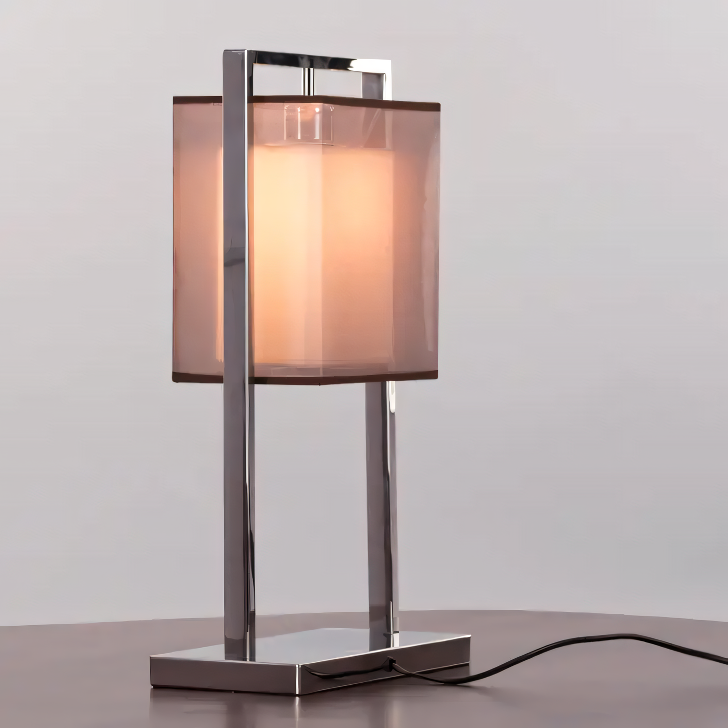 Sleek and streamlined design of the Silent Treatment Chrome Lamp