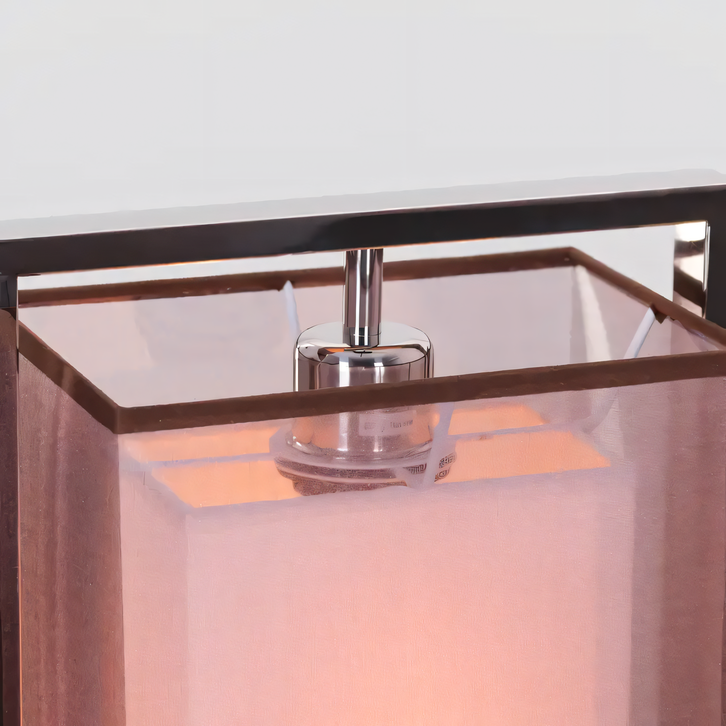 Warm, ambient glow of the Silent Treatment Chrome Table Lamp