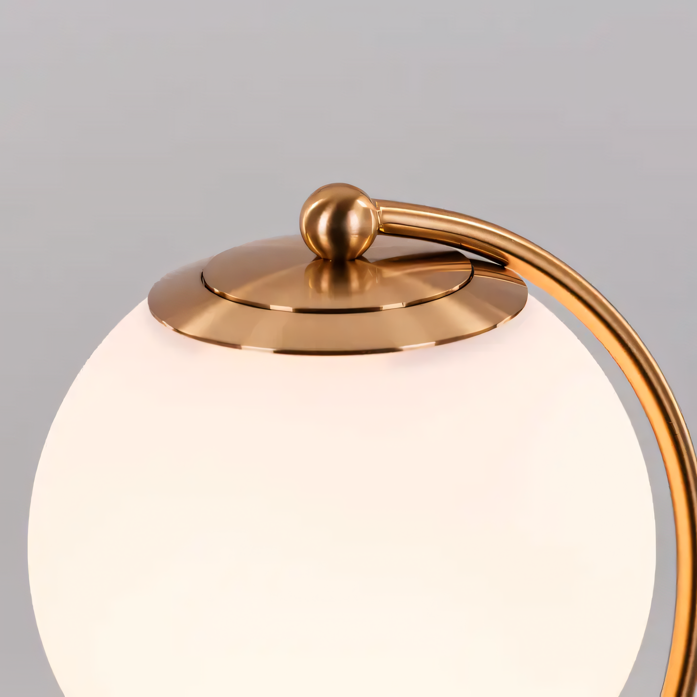 Smart LED table lamp with swan-like curved neck design