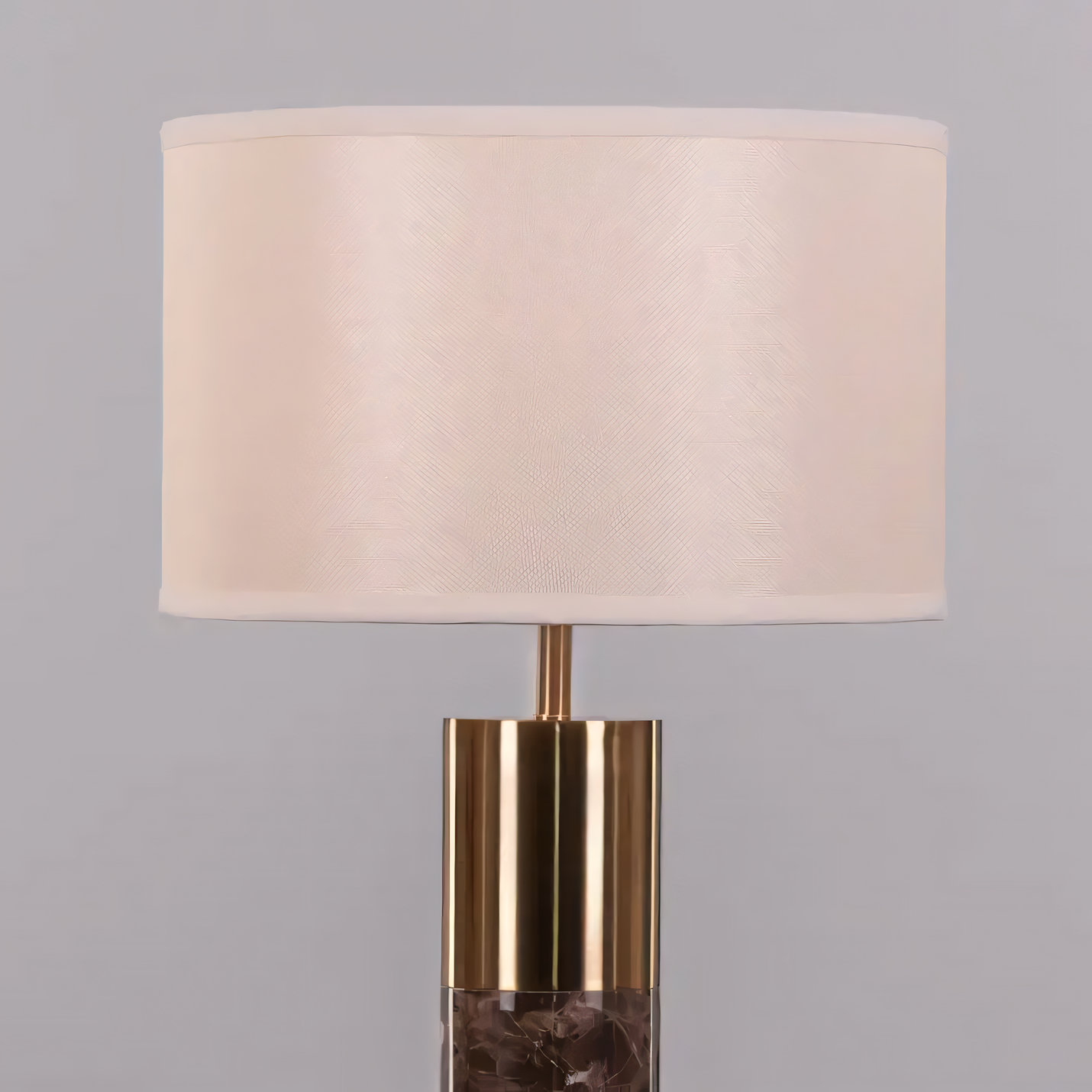 Luxurious coffee-hued marble lamp for living room