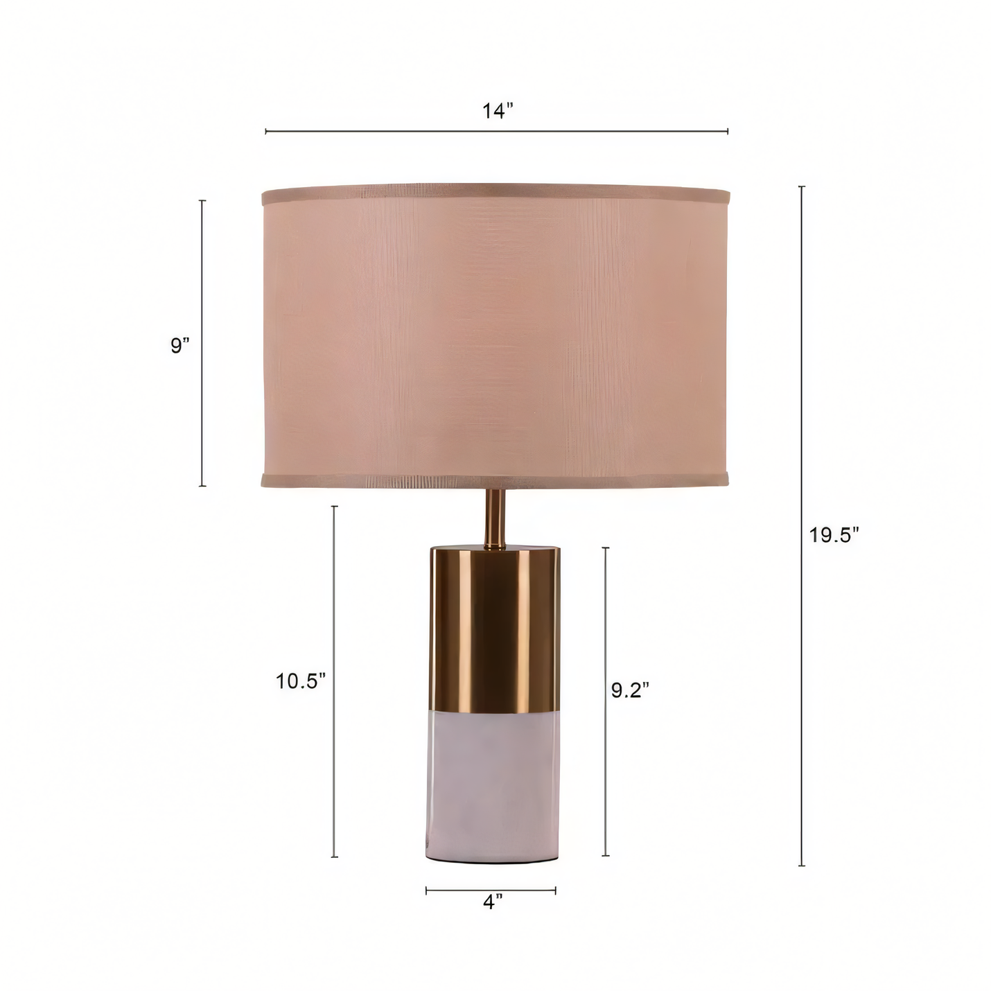 Sophisticated double-colored lamp for study