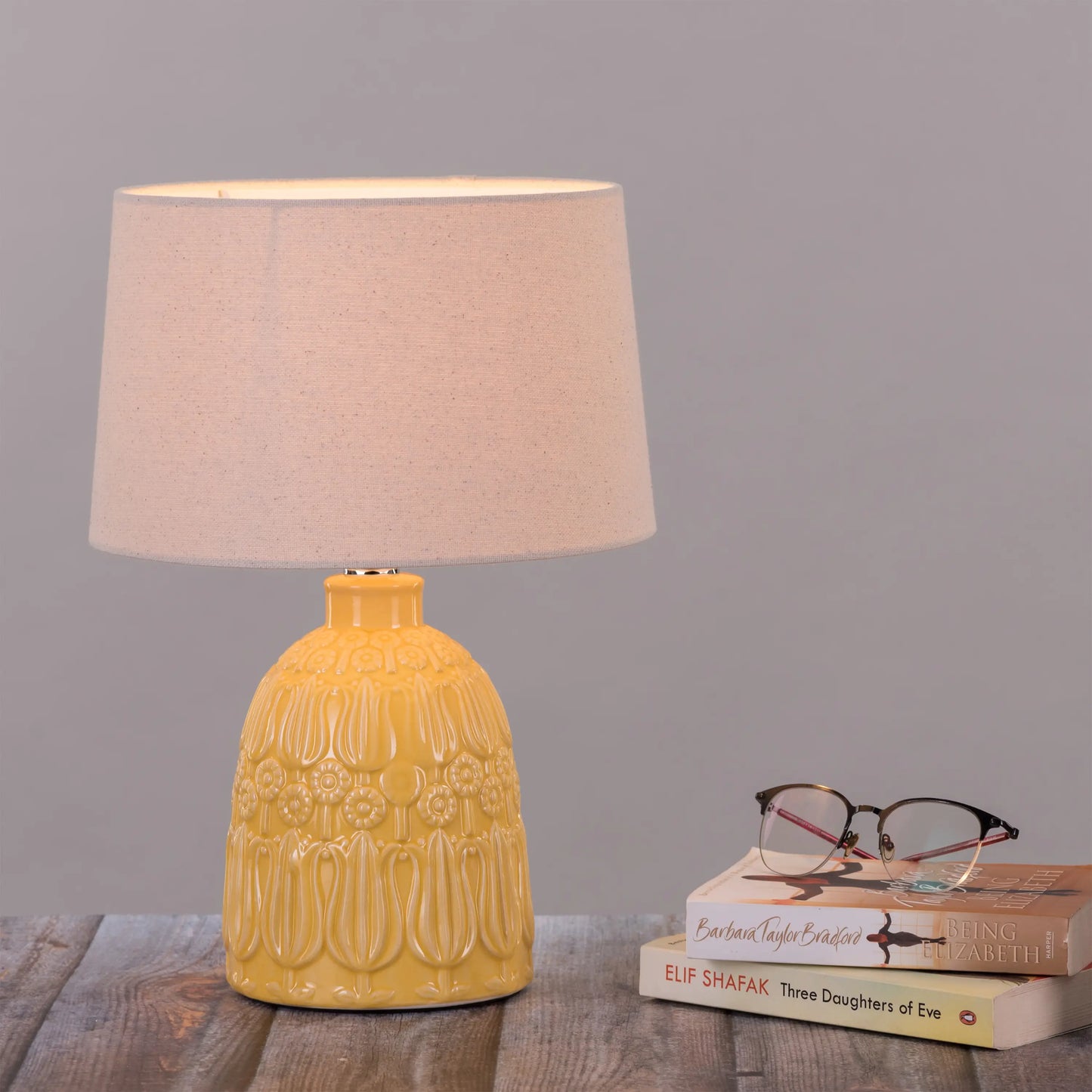 Sun Kingdom Yellow Ceramic Lamp