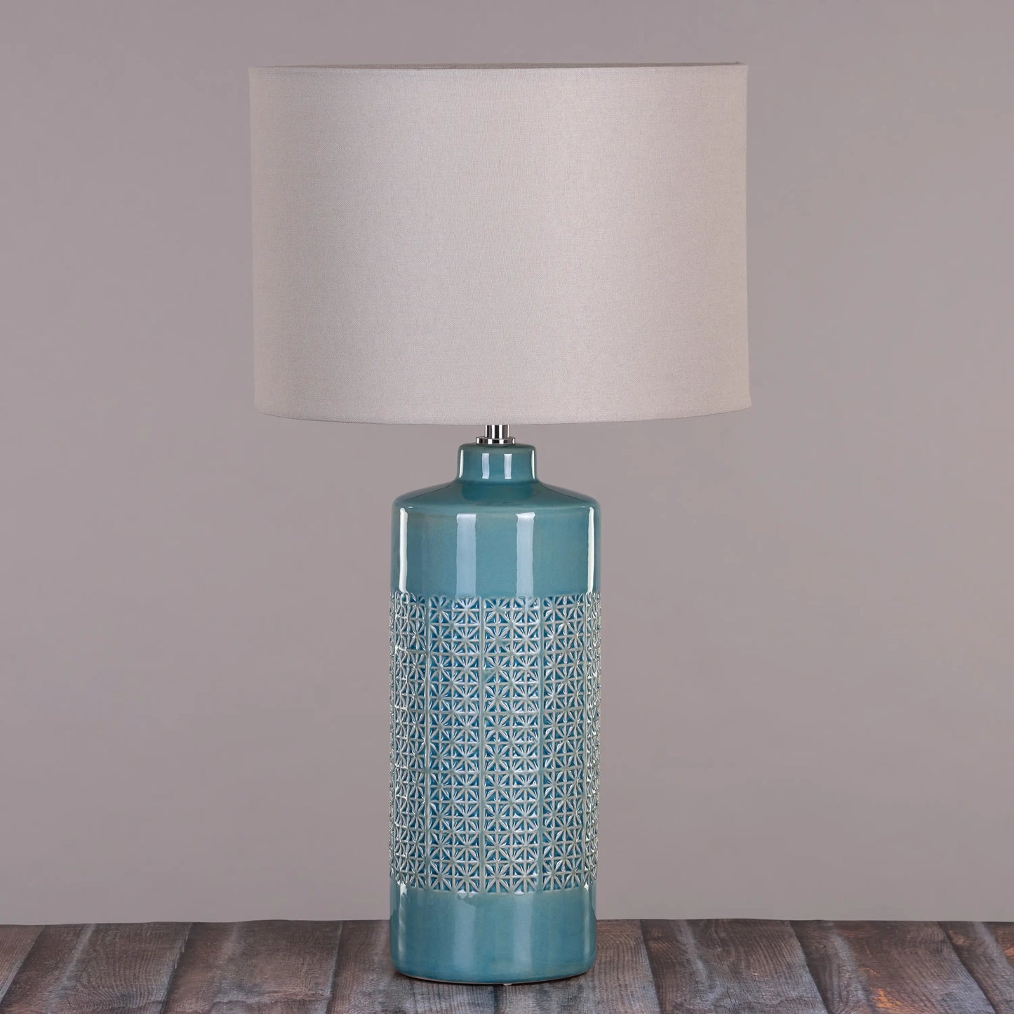 Mesmerizing Blue Ceramic Table Lamp