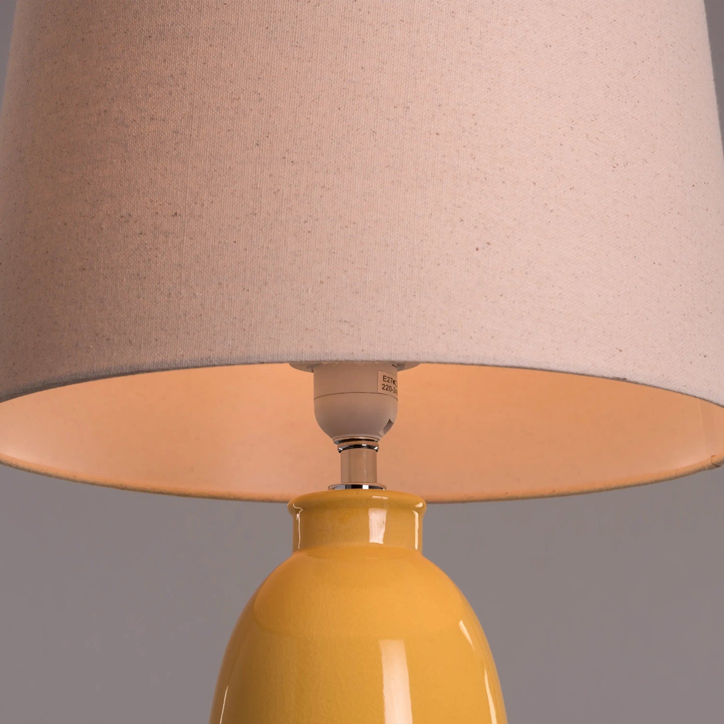 Radiant Yellow Table Lamp for Living Room or Dining Area