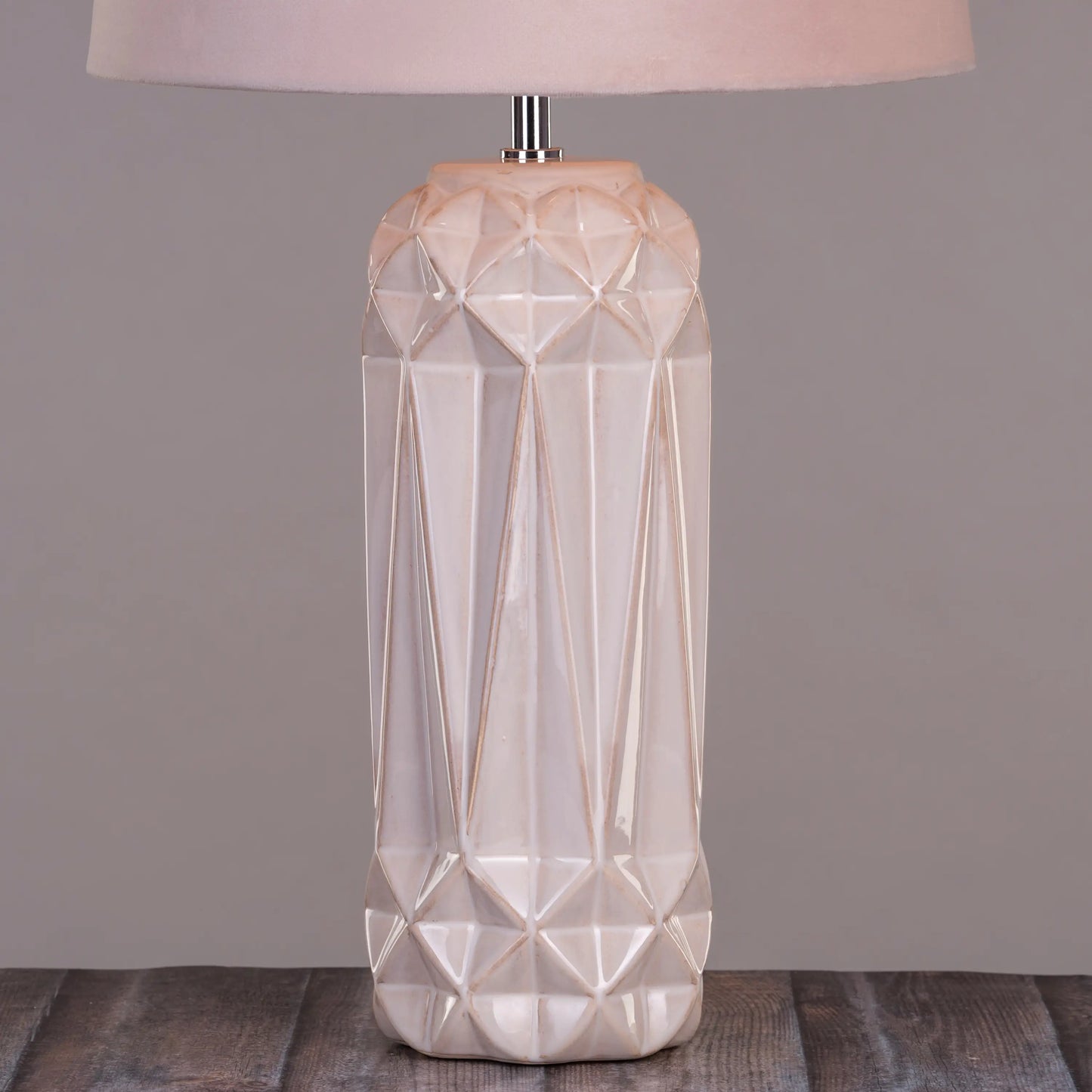 Vibrant Cotton Candy Pink Table Lamp with Organic Silhouette