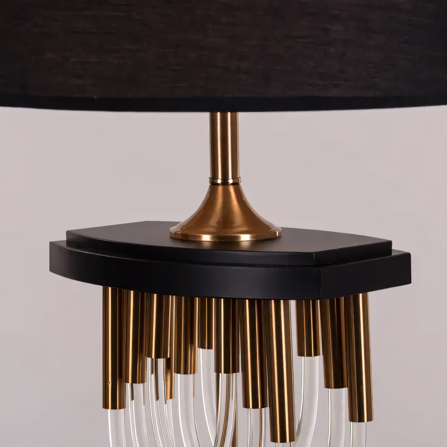 Rock and Rule (Gold, White) Table Lamp: Captivating Visual Narrative in Lighting Design