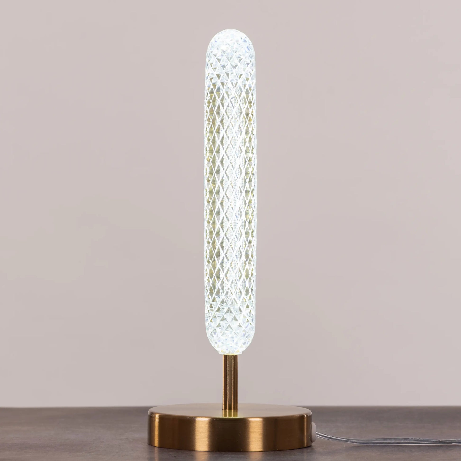 Elegant Gold Metal Frame with Acrylic Diffuser Table Lamp