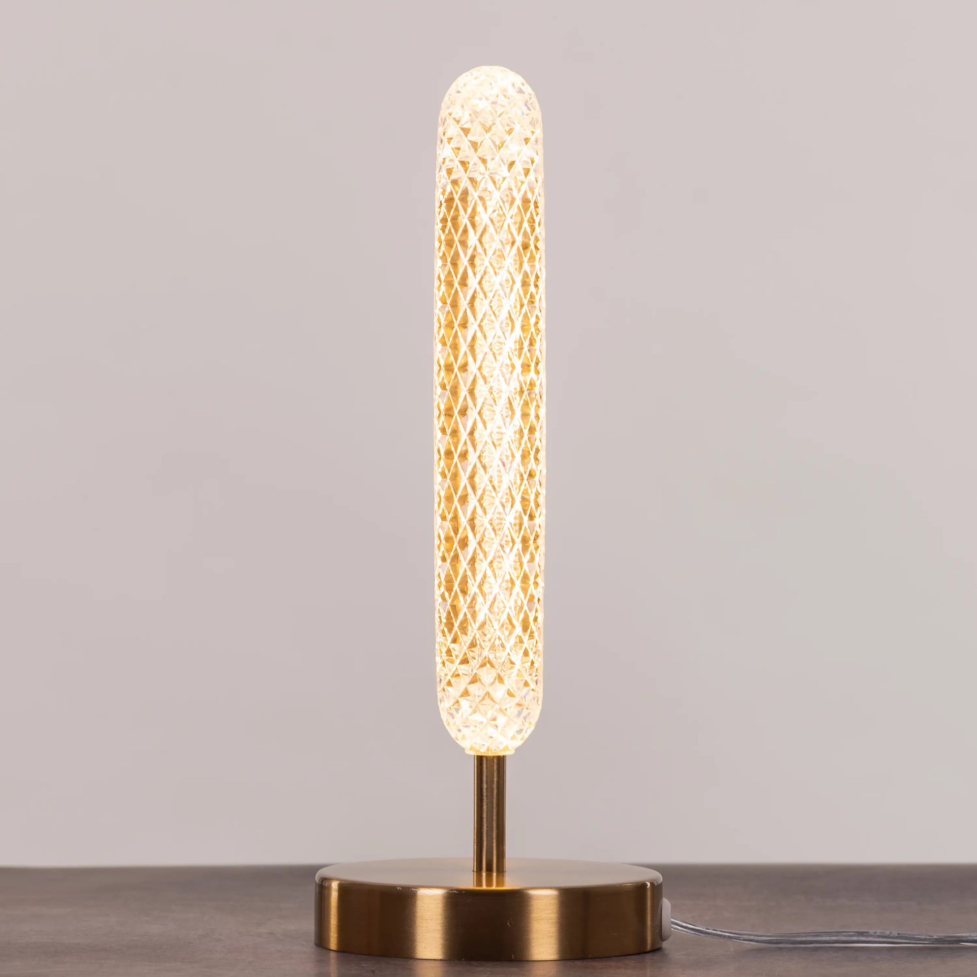 Glowed Up Gold Table Lamp with 3 Color Dimmable LED