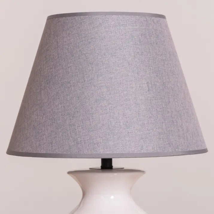 Serene blue and grey ceramic table lamp for relaxation