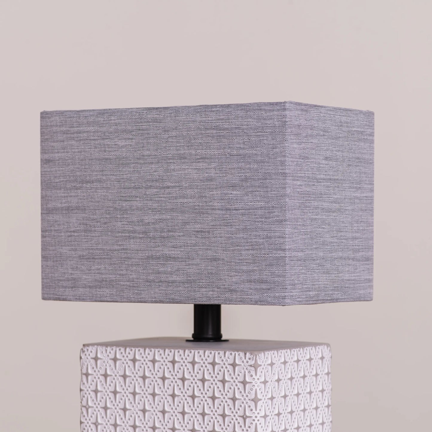 Diffused Grey Fabric Shade Lamp