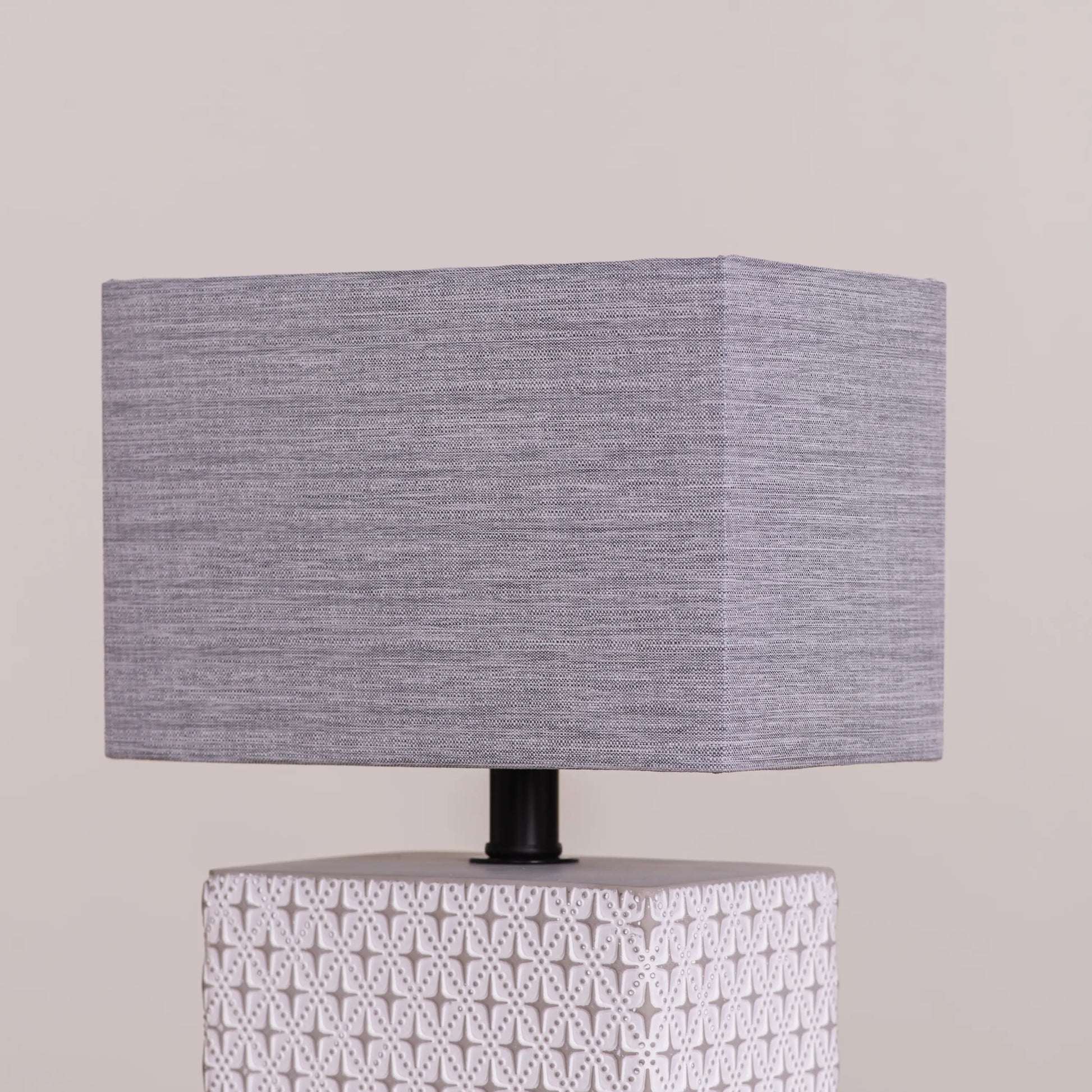 Diffused Grey Fabric Shade Lamp