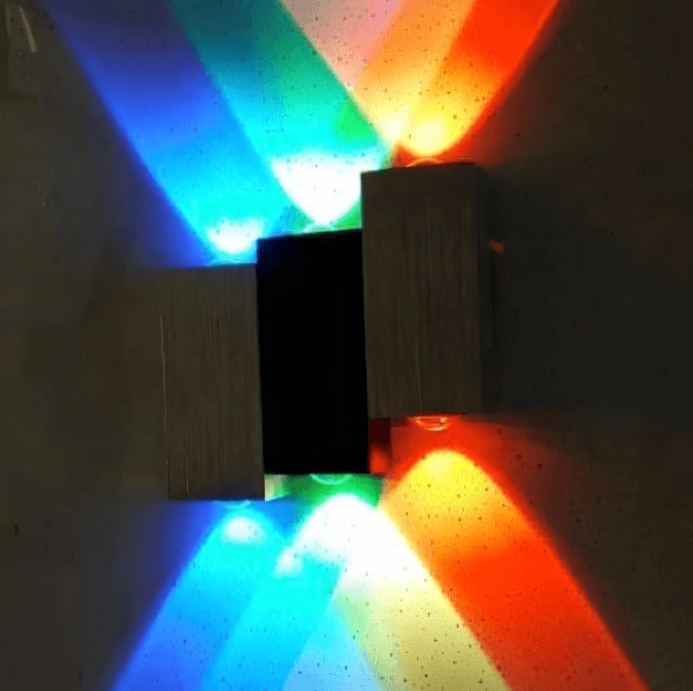 RGB facade wall light, color kaleidoscope