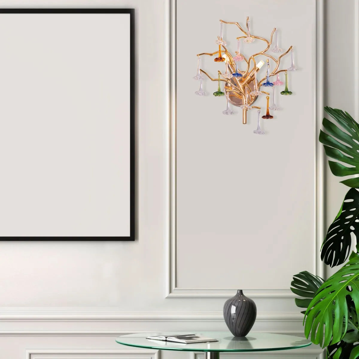 You Said Eternity Crystal Wall Light - Luxurious contemporary wall sconce featuring cascading crystal elements and elegant design, creating dramatic light reflections for sophisticated interiors
