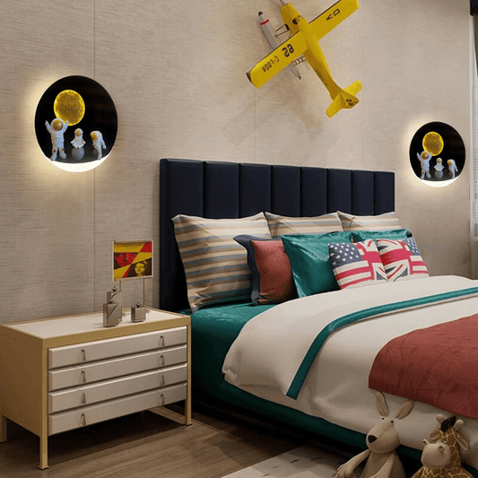 Astronaut Wall Light - Whimsical Space Explorer Design