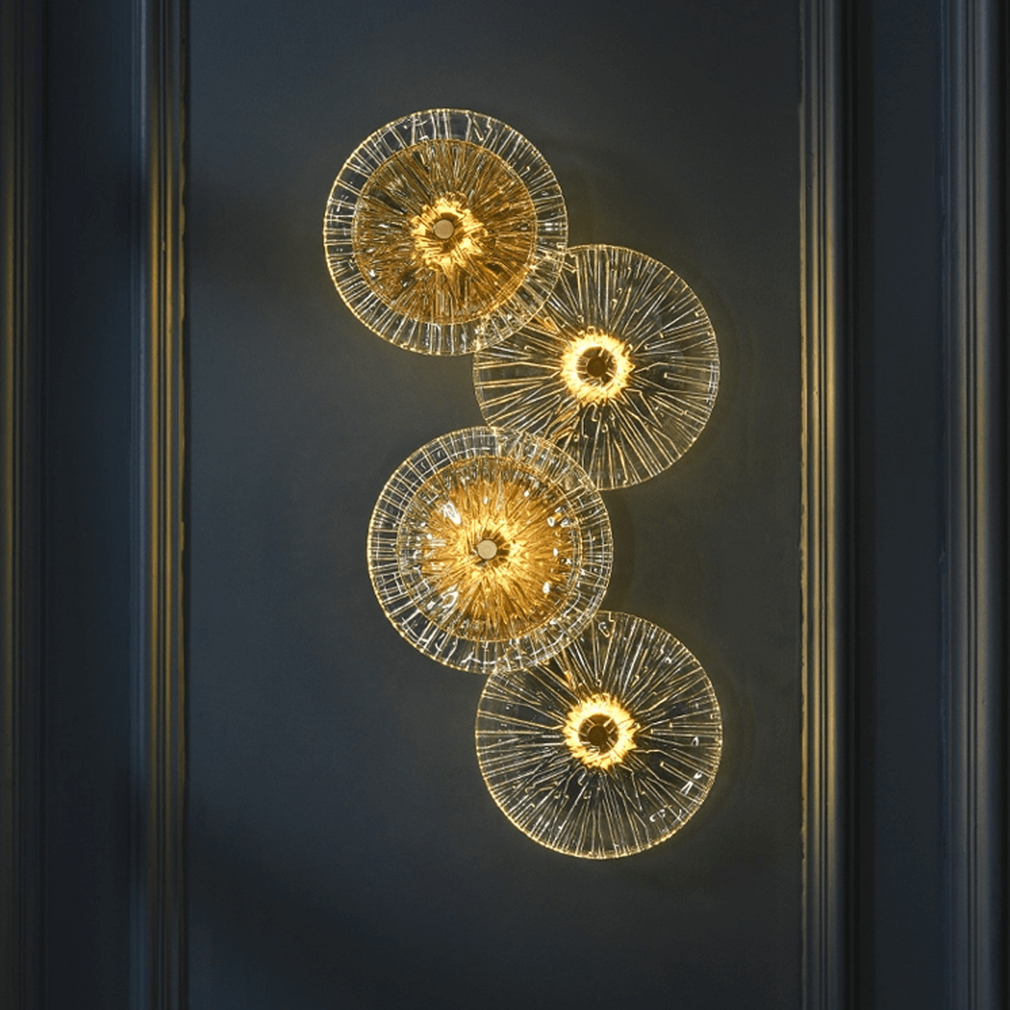 Intricate shadow play wall fixture