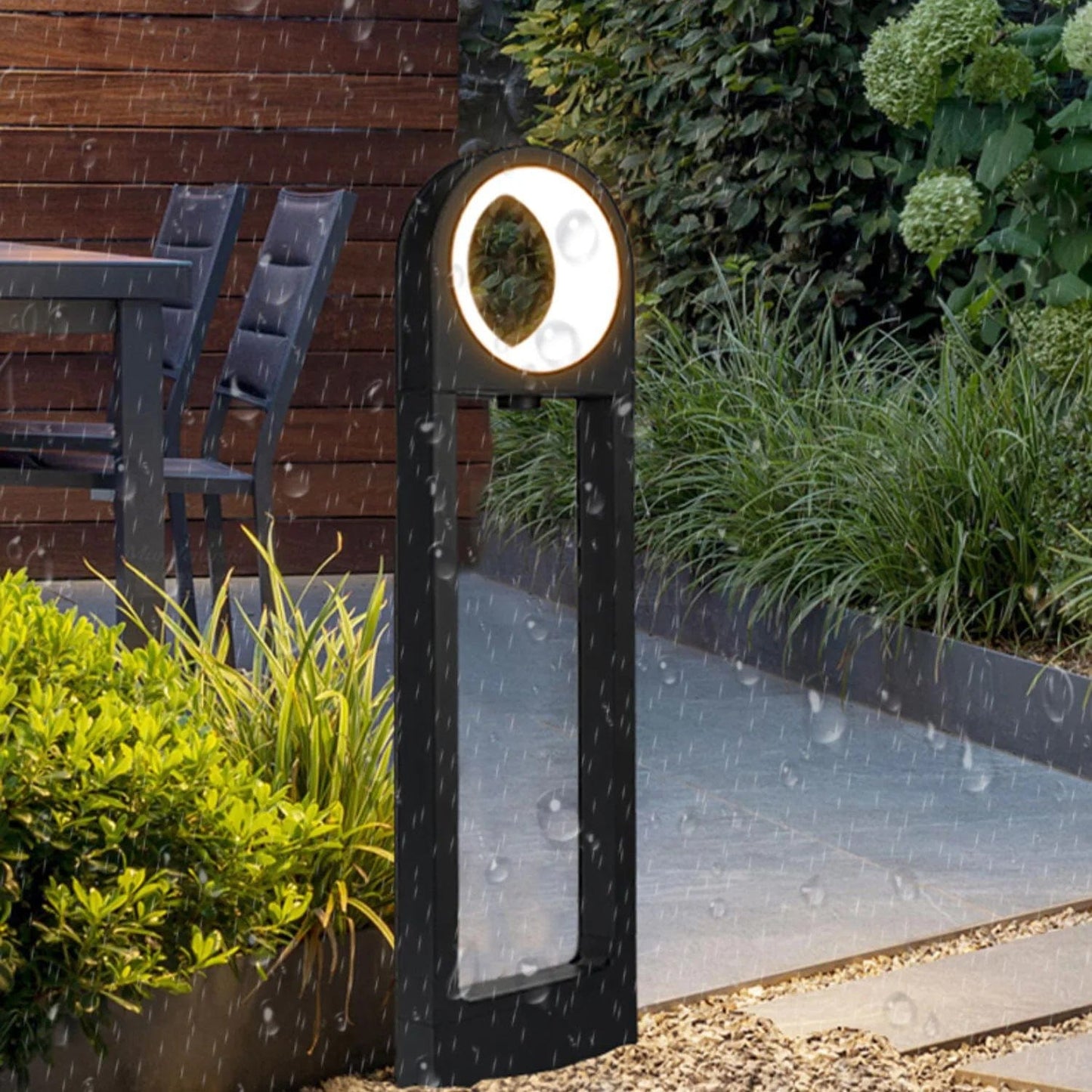 Warm and diffused light from Bollard Lights creating a sense of security