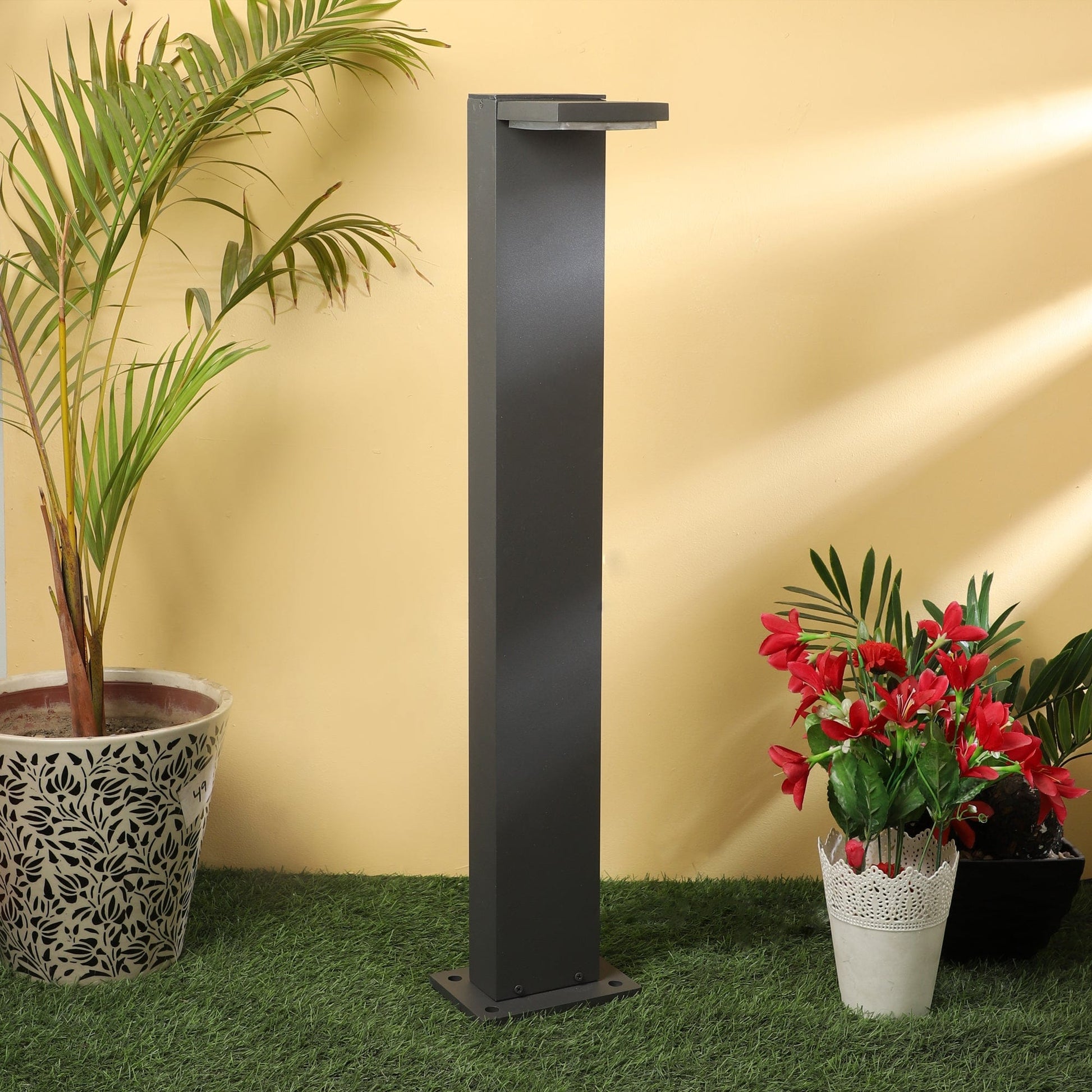 Sustainable L-shaped bollard lights for eco-conscious gardens