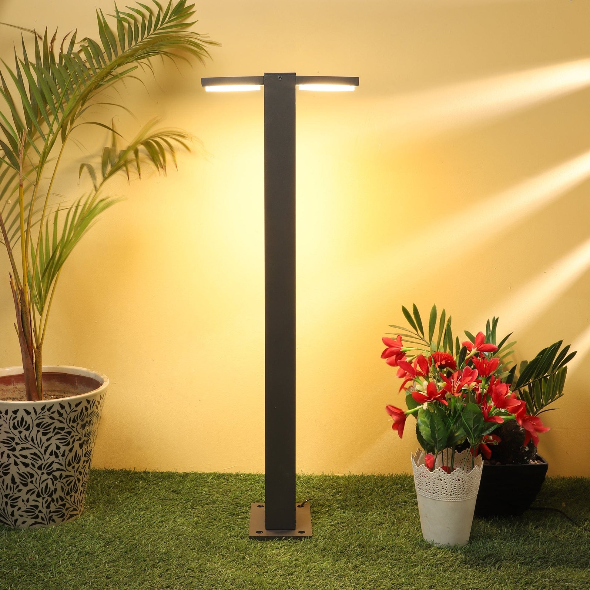 Sustainable T-shaped bollard lights for eco-conscious gardens