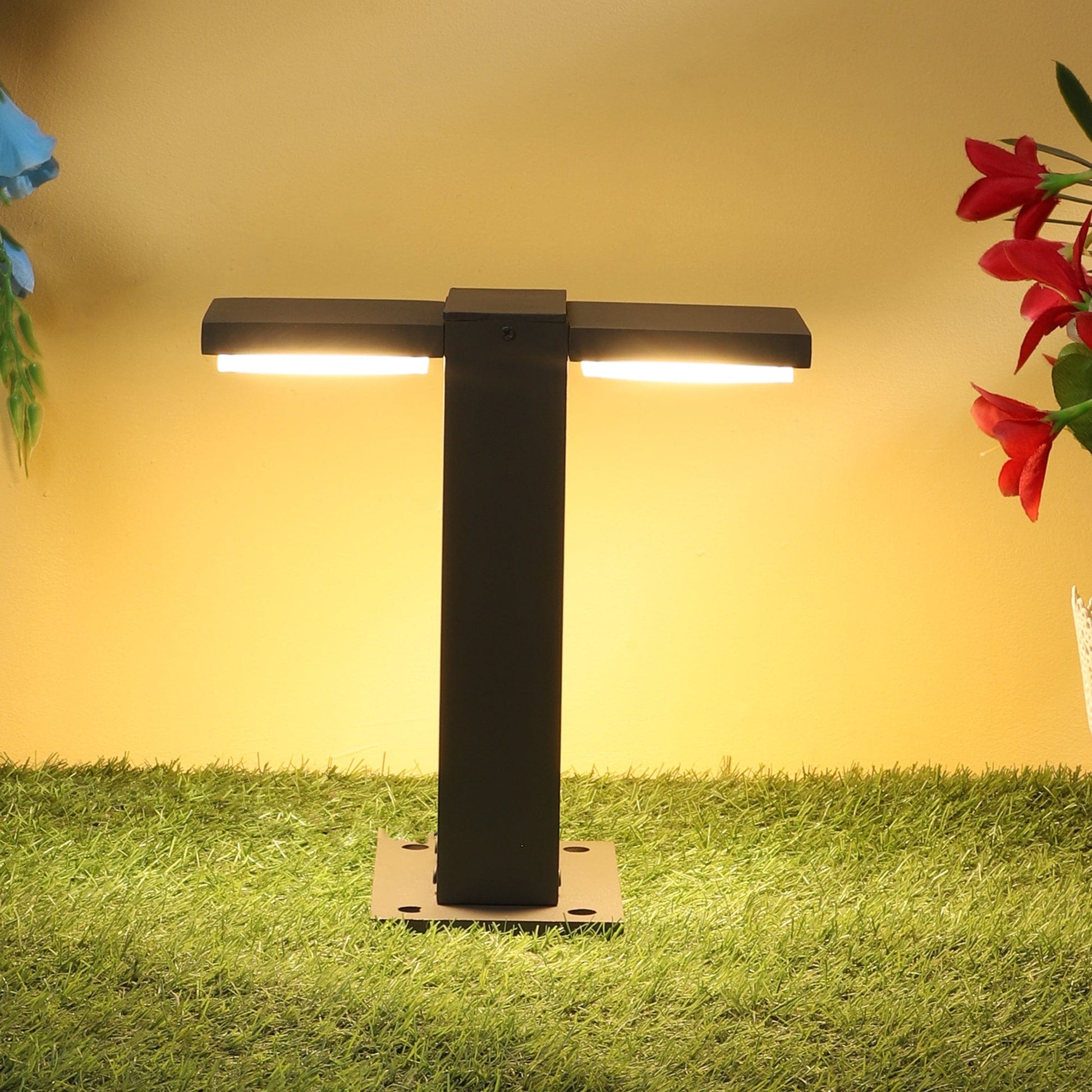 T-shaped bollard garden light for enchanting outdoor spaces