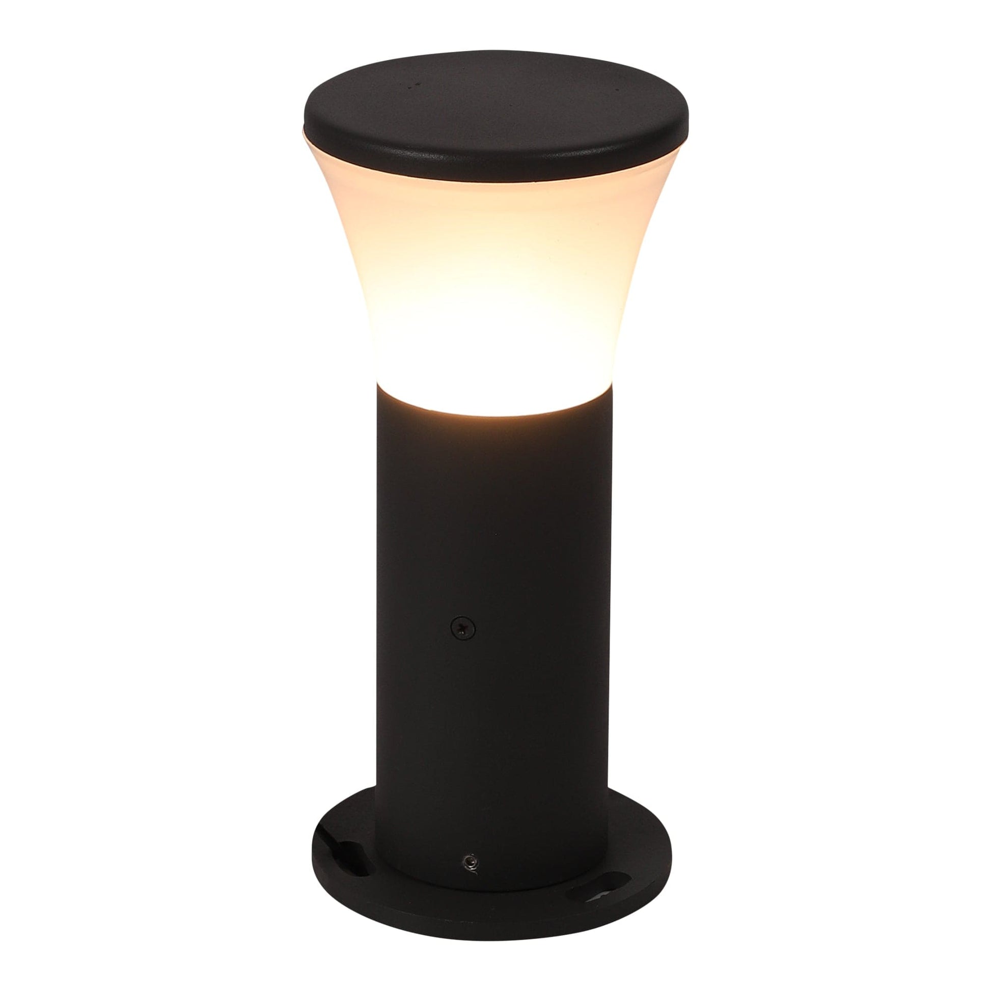 Sustainable cylindrical bollard light for eco-conscious outdoor spaces