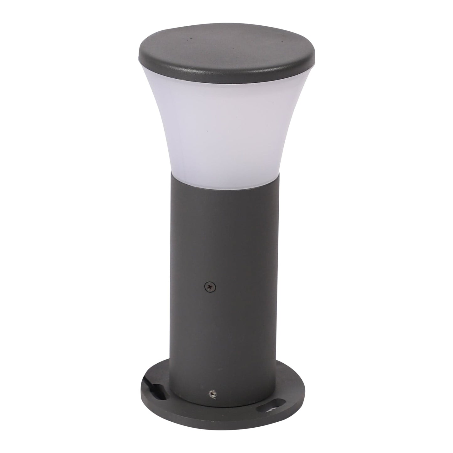 Energy-efficient LED cylindrical bollard light for contemporary gardens