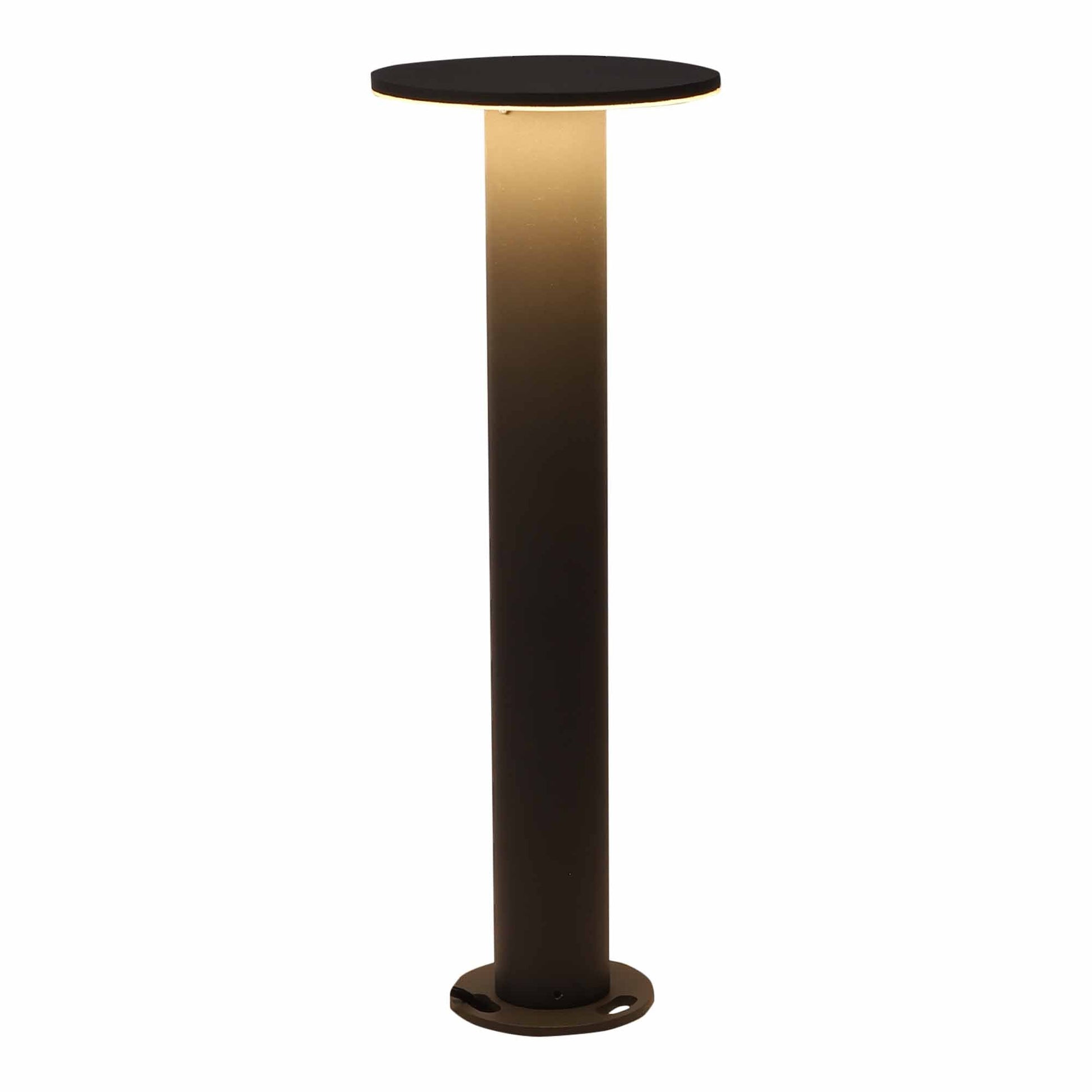 Inviting circular bollard lights for Nordic outdoor living