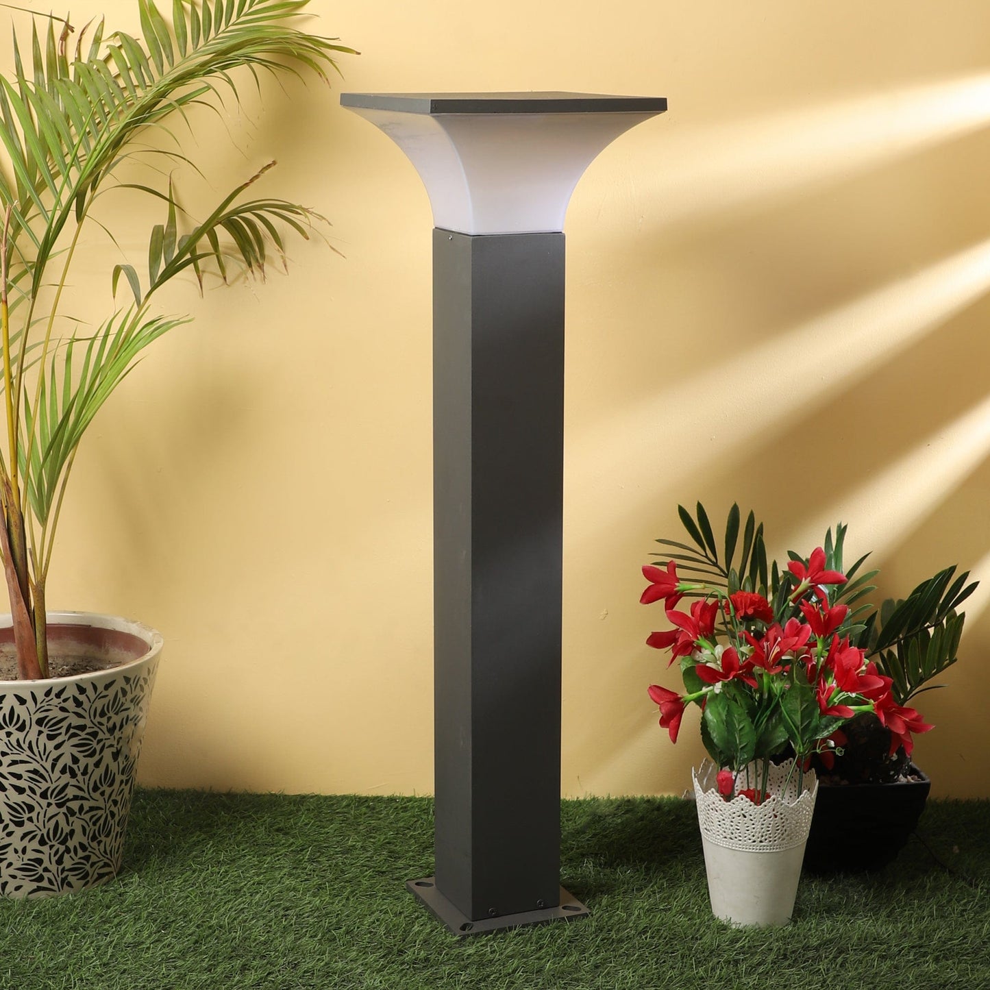 Quad Glare Bollard Garden Light enhancing urban experience